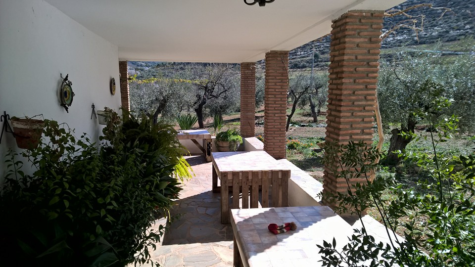 Picnicking in the countryside, in the organic property  Cortijo El Cura